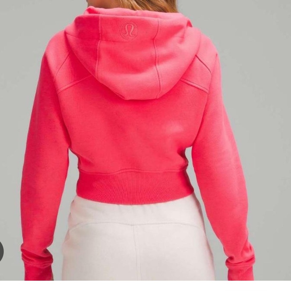 Lululemon Scuba full zip cropped hoodie in “lip gloss” size 4. - Picture 3 of 8